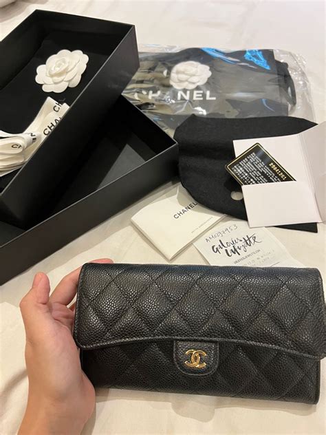 chanel classic long flap wallet price